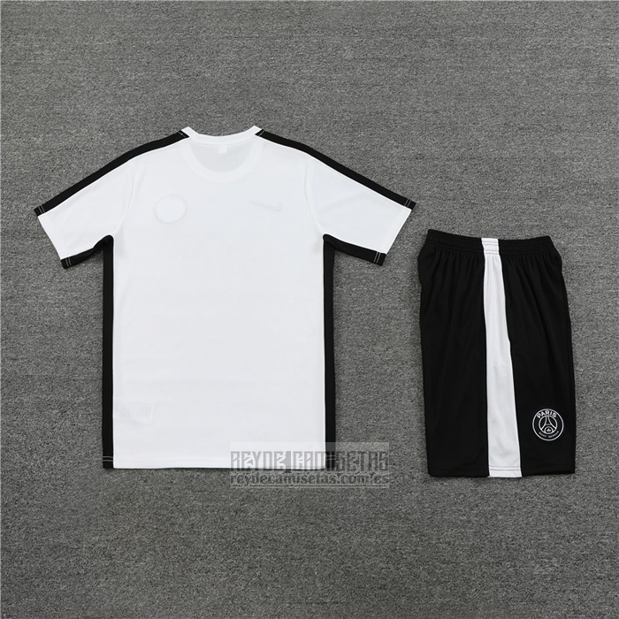Chandal del Paris Saint-Germain Manga Corta 2023-2024 Blanco - Pantalon Corto